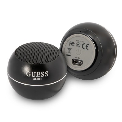 Mini boxa portabila wireless Bluetooth Guess GUWSALGEK, negru foto