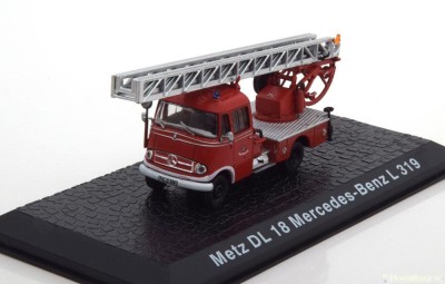 Macheta Mercedes Benz L319 DL 18 1961 Pompieri Germania - DeAgostini 1/72 foto