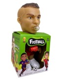 Figurina fotbalist Cristiano Ronaldo antistres cu bula de mestecat Football squeeze jucarie haioasa