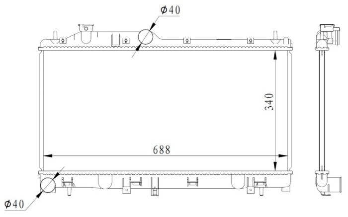 NRF 59116 Radiator, racire motor