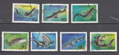 A12 S6 1 - Timbre foart vechi - Tanzania - specii marine foto