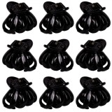 Set Clame Păr, Negru, 2.3 cm, 9 Bucăți, Plastic, Oem