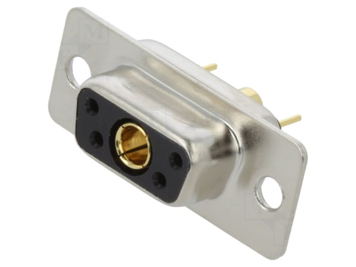 Conector mamă D-Sub 5 pini THT pentru PCB
