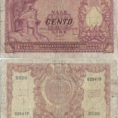 1951 (31 XII), 100 lire (P-92b) - Italia
