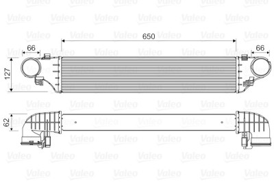 VALEO 818552 Intercooler, compresor foto