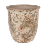 Cumpara ieftin Ghiveci flori ceramica verde maro &Oslash; 13x13 cm