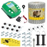 Pachet complet gard electric AgroElectro 1000m, 4.5 Joule, 230V, pentru animale salbatice