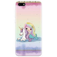 Husa silicon pentru Huawei Y5 2018, Mermaid Unicorn Play