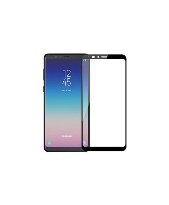 Geam Soc Protector Full LCD 5D Samsung Galaxy A8 Star, Negru foto