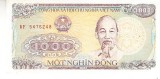 M1 - Bancnota foarte veche - Vietnam - 1000 dong - 1988