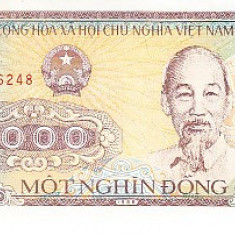 M1 - Bancnota foarte veche - Vietnam - 1000 dong - 1988