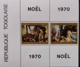 BC186, Togo 1970, colita picturi, Craciun