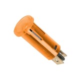 Lumina semnal 230V lumina portocalie LED 39x12 mm terminal 6.3mm 07920NA