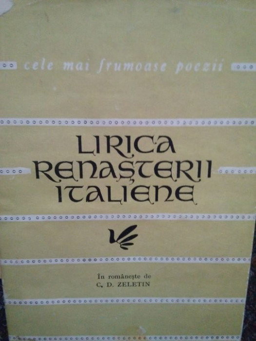 C. D. Zeletin - Lirica renasterii italiene