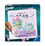 Cumpara ieftin Set pictura pe numere pentru adulti Ravensburger CreArt - Bicicleta Take it easy