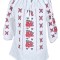 Bluza tip ie dama R2, alb pur/rosu bordo , marimea L