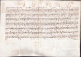 PM252N Bulă papală emisă de Papa Benedict al XIV-lea, 1745, pe pergament