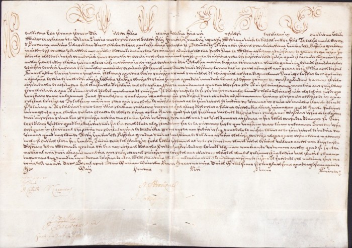 PM252N Bulă papală emisă de Papa Benedict al XIV-lea, 1745, pe pergament