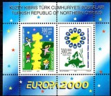 CIPRU - TURC 2000, EUROPA CEPT, bloc neuzat, MNH