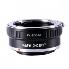 Adaptor montura K&F Concept PK-EOS M de la Pentax K la Canon EOS M KF06.123