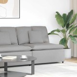 VidaXL Modul de colț pentru canapea modulară cu perne gri nor 100 cm
