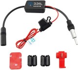 Amplificator Semnal Radio Auto, 86-108MHz, Impedanta 75 ohmi, 25cm, LED Indicator