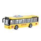 Autobuz scolar cu sunete, lumini si functie usi deschise scara 1:16