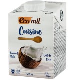 Crema Cocos Bio Ecomil pentru Gatit, Vegetala, Fara Gluten/Lactoza, 500ml