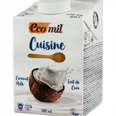 Crema Vegetala pentru Gatit Bio pe Baza de Cocos 500ml Ecomil