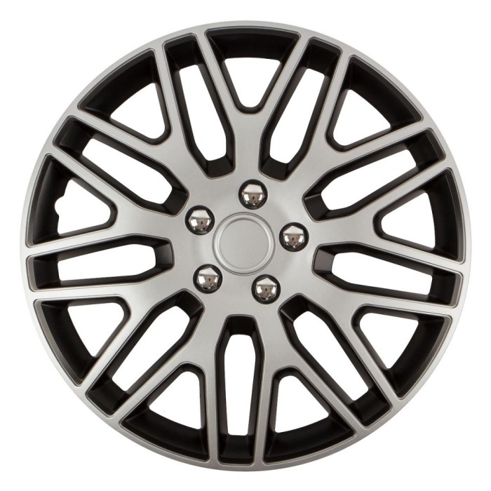 Set 4 capace roti model DAKAR 15&Prime; &ndash; SILVER &amp; BLACK