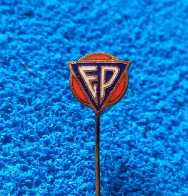 Insigna metalica fotbal - &amp;quot;ELECTROPUTERE&amp;quot; CRAIOVA (aurie) foto