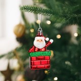 Cumpara ieftin Decoratiune festiva &ndash; figura Mos &ndash; suspendabila &ndash; plastic &ndash; 7,5 x 5 cm Best CarHome