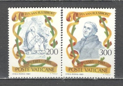 Vatican.1981 600 ani moarte J. von Ruusbroec-cleric SV.534 foto