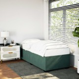 Gossi cadru de pat, verde inchis, 80x200 cm, catifea