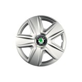 Cumpara ieftin Set 4 capace roti Cu Inel Cromat Esprit R16 pentru gama auto Skoda, Autohelix MSA