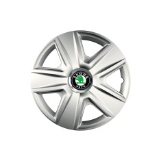 Set 4 capace roti Cu Inel Cromat Esprit R16 pentru gama auto Skoda