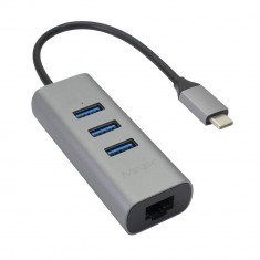 Aproape nou: Adaptor Multiport USB MINIX NEO C-UEGR USB-C la 3xUSB 3.0 si Retea Gig foto