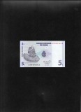Congo 5 Centimes 1997 UNC Seria 0049166, Bancnota Africa