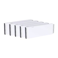 Set 5 separatoare extensibile pentru sertare, lungime intre 28 si 44 cm, plastic, alb