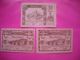 HOPCT BANCNOTA NOTGELD NR 135 - MAUTERN - SET 3 BUC - 10 ,20 SI 50 HELLER 1921 -AUSTRIA-UNC