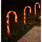Decoratiune luminoasa pentru craciun, acadele, pentru exterior, incarcare solara, 28 cm