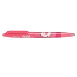 Roller Pilot Frixion Ball Fancy 0.7 mm varf mediu albastru corp roz
