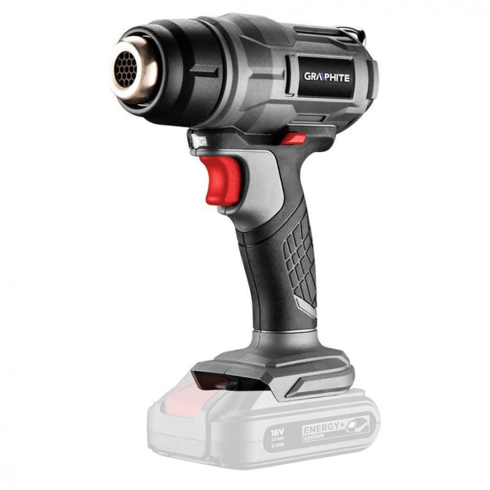 Suflanta (pistol)cu aer cald Energy+ 18V, Li-Ion, temperatura 550&Acirc;&deg;C (fara acumulator inclus) 58G082