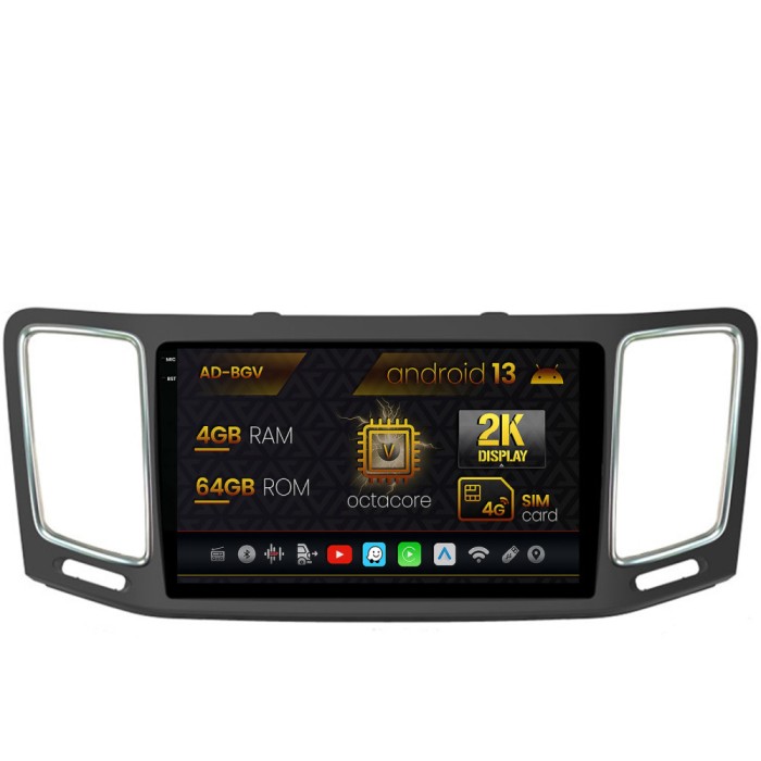 Navigatie Volkswagen Sharan (2012-2018), Android 13, V-Octacore 4GB RAM + 64GB ROM, 9.5 Inch - AD-BGV9004+AD-BGRKIT044