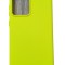 Husa silicon antisoc cu microfibra in interior Samsung Note 20 Ultra Verde Neon