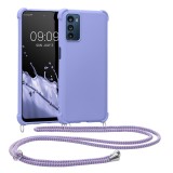 Husa Kwmobile pentru Motorola Moto G42, Silicon, Albastru, 59191.108, Textil, Carcasa