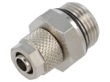 Conector &icirc;nşurubat PNEUMAT 6mm alamă nichelată filetate max 15bar cod 1020 8/6-3/8