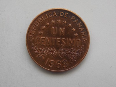 UN CENTESIMO 1968 PANAMA foto