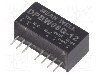 Convertor de tensiune, DC-DC, intrare 18...75V DC, iesire 12V DC, putere 6W, MEAN WELL - DPBW06G-12