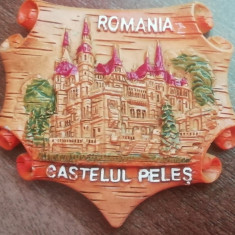 M3 C3 - Magnet frigider - tematica turism - Castelul Peles - Romania 49